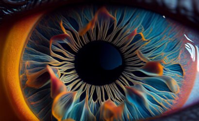 Anatomy inspired abstract design with futuristic elements ,generative AI