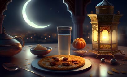 digital-painting-plate-food-with-lantern-plate-food
