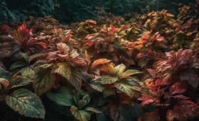 Forest leaves mix, Ai Generated Image