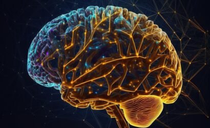 glowing-human-brain-illustration-design-concept-with-dark-black-background