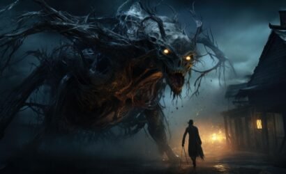 Skeleton nightmare. Generate Ai