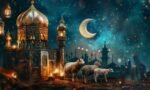 painting-sheep-mosque-with-moon-background