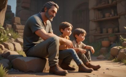 pikaso_texttoimage_3d-model-father-and-kids-figure-octane-render-volu