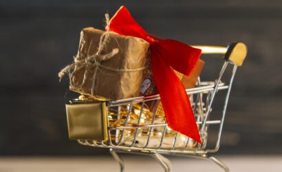 small-grocery-cart-with-gift-box-with-red-band